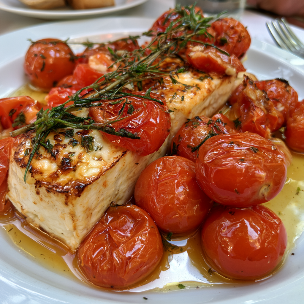 Feta au Four Tomates Cerises Miel