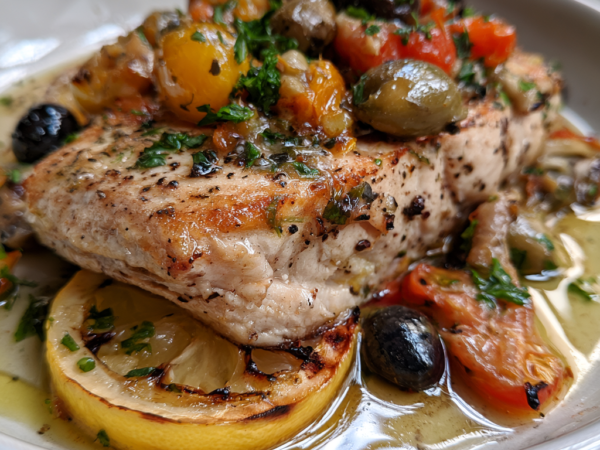Poisson au Four, Citron et Olives