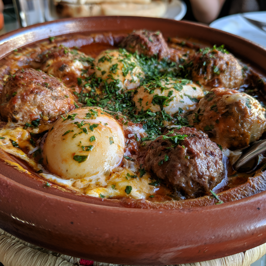 tajine kefta aux œufs